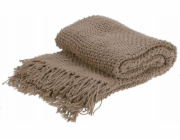 Bavlněný přehoz s třásněmi, 130 x 170 cm