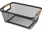 Storage Solutions Kovový koš s dřevěnými rukojeťmi, 35,5 ...