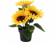 ProGarden Umělá slunečnice, 20 cm