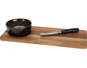 Excellent Houseware Servírovací deska s miskou a nožem