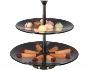 Excellent Houseware Kovový dvoupatrový talíř