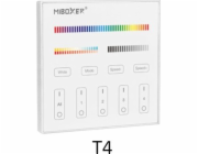 MiBoxer NÁSTĚNNÉ DÁLKOVÉ OVLADAČE PRO LED OSVĚTLENÍ T4 2,4 GHz, MONO, CCT, RGB, RGBW, RGBCCT (RGBWW) MiBOXER