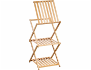 Bambusová police se třemi policemi, 67 cm