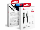 ForCell USB kabel USB-C - USB-C 3 m černý