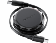 Acefast Kabel USB-C - USB-C zasouvací s organizérem 60W - černý Kabel USB-C - USB-C zasouvací s organizérem 60W - černý