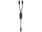 Acefast 2v1 kabel dvojitý USB-C - 2x USB-C 100W 480Mb/s -...