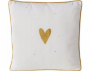 Dekorační polštář s kovovou paspulkou DILARA, 45 x 45 cm