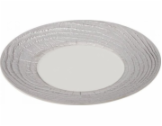 Revol Plochý talíř ARBORESCENCE 31 cm, stříbrný