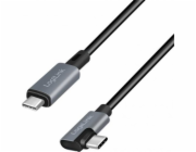 LogiLink Kabel CU0184 USB 2.0 Type-C C/M úhlový na USB-C/M E-mark PD černý 3m