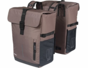 BASIL MOVE DVOJITÁ TAŠKA NA KOLO, UNIVERZÁLNÍ MOST, 30L, voděodolná, hnědá (NOVINKA 2025)