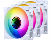 Phanteks M25G2-120 D-RGB ventilátor s obrácenými lopatkami, 3 ks, bílý (PH-F120M25R_G2_DWT01_3P)