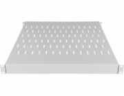 Nastavitelná police 19 1U hloubka 500-900mm, šedá, 4 montážní body ALANTEC