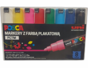 Plakátové popisovače PC-7M 8 barev POSCA UNI