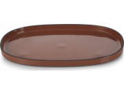 Revol Talíř CHARACTERE 35x21 cm Skořicový