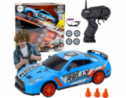 LeanToys Sportovní auto na dálkové ovládání R/C 1:24 modrá s vyměnitelnými koly
