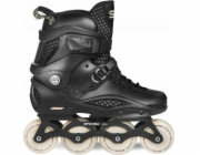 Agresivní nastavitelné černé kolečkové brusle Spokey Freespo vel. 44-45