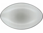 EQUINOXE Talíř oválný 35x22,3 cm, šedý