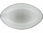 EQUINOXE Talíř oválný 35x22,3 cm, šedý
