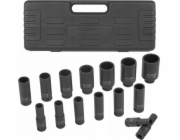 Forsage Sada hlubokých rázových objímek 1/2" 15 ks. (12stranný) (10–36 mm)