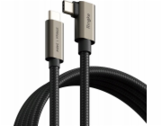 Ringke USB 3.2 Gen 2x2 USB-C kabel 90 stupňů PD 240W 200cm černý