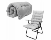 Elior PLATINET PODLOŽKA NA MATRACI PRO KEMPINGOVOU ŽIDLI 105X50X6 CM ŠEDÁ 46141