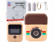 Digitální fotoaparát pro děti s okamžitou tiskárnou Hnědá 3 role papíru EDUKAMP