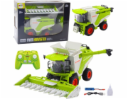 LeanToys Sklízecí mlátička s kukuřičným adaptérem 2v1 Dálkově ovládaný RC parní efekt 2.4G
