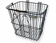 Bazalkový koš na láhve zadní nosič, hákový, ocelově černý (BAS-11160)