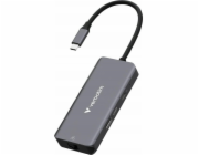 Rozbočovač Verbatim USB-C/HDMI/3xUSB-A 3.2/RJ45 hliníkový 32157