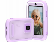 Xrec AI kamera 2x 20MP Selfie 16MP HD 1080p kamera pro děti MyFirst / Camera 50 / Růžová