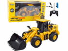 LeanToys Dálkově ovládaný bagr Buldozer RC 2.4G 9CH Žlutý
