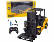 LeanToys Vysokozdvižný vozík na dálkové ovládání RC 2.4G Paleta Žlutá