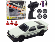 LeanToys Drift Sports Car s výměnnými koly, dálkově ovládané RC 4WD, bílé