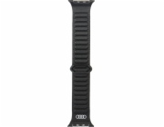 Originální kožený magnetický prsten s logem Audi pro Apple Watch 44/45/46/49 mm černý