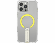 Pouzdro Skinarma Helix pro iPhone 16 Pro Max Magnetic Charging 360 Rotační stojánek Transparentní