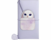 iLike Sada Nimmy 2v1 zápisník + pero fialová/fialová Big Eyed Pet 2.0 Rabbit