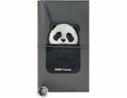 Pupa Nimmy Sada 2v1 zápisník + pero černá/černá Big Eyed Pet 2.0 Panda