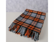 Bavlněná deka s třásněmi KARO, 180 x 140 cm