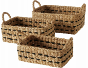 Sada tkaných košů BOKAR, 3 ks.