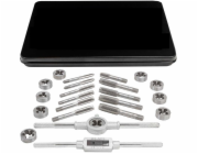 Bituxx Sada palcových závitníků a závitnic, 24 dílů, kovové pouzdro