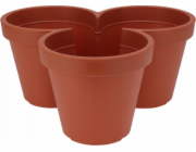 Home Styling Collection Květináč na tři květiny, O 44 x 20 cm