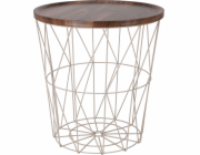 Odkládací stolek s košíkem, 37 x 39 cm