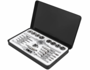 Bituxx Sada závitníků a závitnic, 20 dílů. (M3-M12) kovové pouzdro