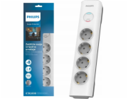 Philips Prodlužovací kabel bílý, 4 zásuvky Schuko, 2 m, SPN7040WA/58