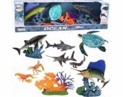 LeanToys Sada figurek mořských živočichů, pohyblivých prvků, želvy
