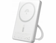 Dudao Powerbanka K28S 20W PD 5000mAh s MagSafe a stojánkem - stříbrná