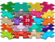 Sensory Mat Ortopedic Set 20in1 Mini Puzzle 20x Sensoryka Muffik / Mfk-051