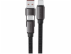 Acefast Kabel C13-04 USB-C - USB-A / USB-C 480 Mb/s 3 A 1...