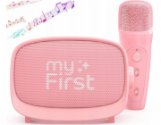 Reproduktor Mikrofon 2v1 Karaoke Bluetooth Aux Microsd sada pro děti / Myfirst Voice 2 / Růžová