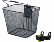 BASIL BILBAO Košík na řídítka, KlickFix s držákem na řídítka, ocel, černá (NOVINKA 2025)